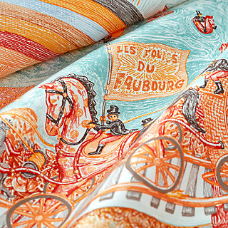 Hermes Navy White Red Faubourg Rainbow Detail Gavroche